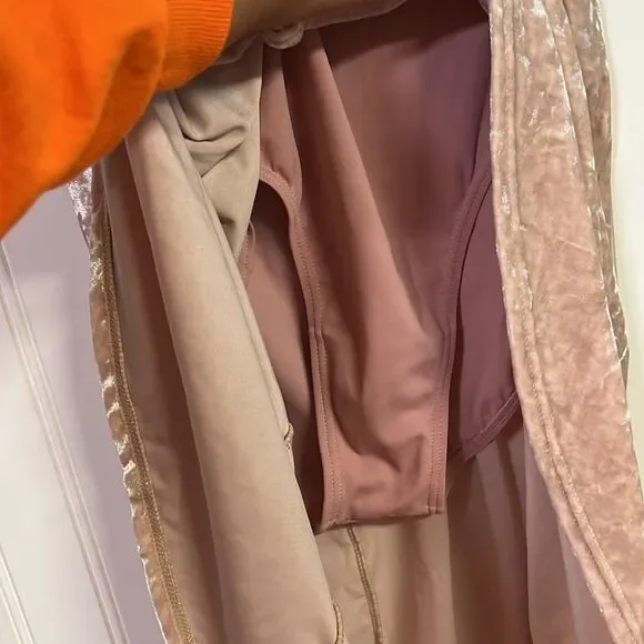 Weissman Pink Velvet Dance Costume Dress Recital Performance Dress Adult S - Picture 5 of 9